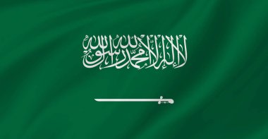 Suudi Arabistan Bayrağı Havada Dalgalanıyor