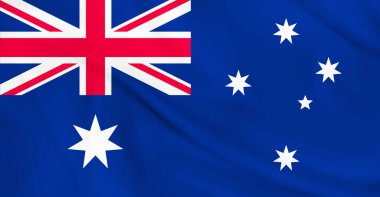Avustralya Bayrağı Havada Dalgalanıyor