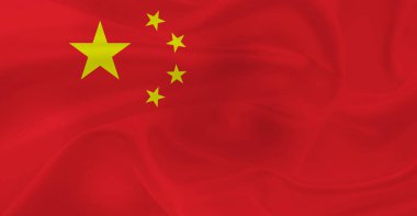 Havada dalgalanan Çin Bayrağı