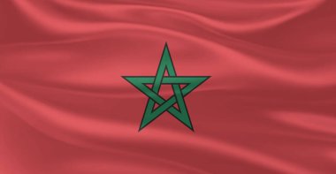 Havada Uçan Fas Bayrağı