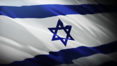 İsrail Bayrak Dalgalandırma Canlandırması