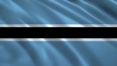 Botswana Bayrak Dalgalandırma Canlandırması