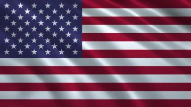 Amerika Birleşik Devletleri Bayrak Dalgalama Animasyonu ABD