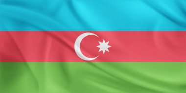 Azerbaycan Bayrak Dalgalanması