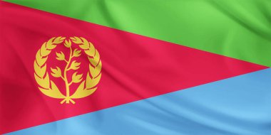 Eritre Bayrağı Dalgalanması