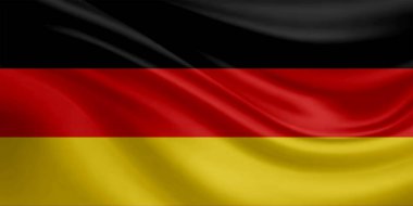 Alman bayrağı dalgalanırken