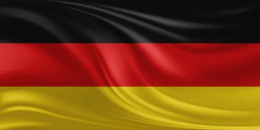 Alman bayrağı dalgalanırken