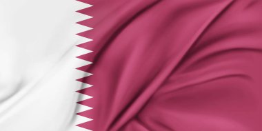 Katar Bayrak Rüzgarı Dalgalanması