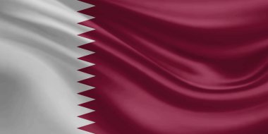Katar Bayrak Rüzgarı Dalgalanması