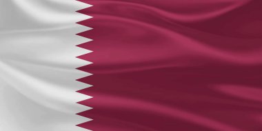 Katar Bayrak Rüzgarı Dalgalanması