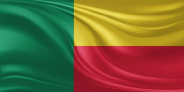 Benin Bayrak Dalgalanması