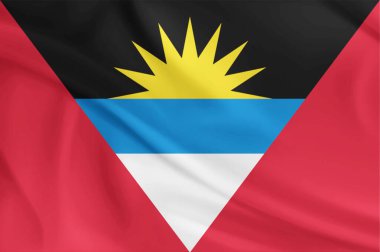 Antigua and Barbuda Flag Wind Waving clipart