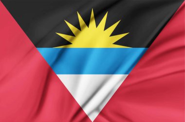 Antigua and Barbuda Flag Wind Waving clipart