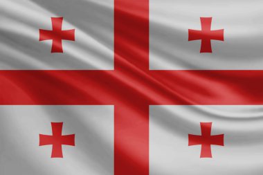 Georgia Bayrak Rüzgarı Yakından Dalgalanıyor