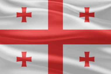 Georgia Bayrak Rüzgarı Yakından Dalgalanıyor