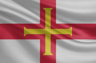 Guernsey Bayrak Dalgalanması Yakından