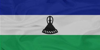 Lesotho Bayrak Rüzgarı Yakından Dalgalanıyor