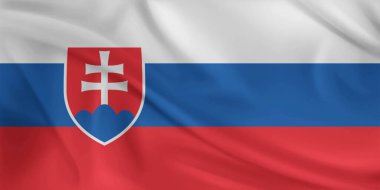 Slovakya Bayrak Rüzgarı Yakından Dalgalanıyor