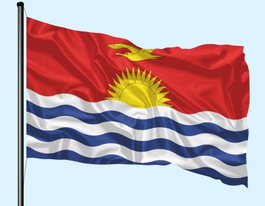 Kiribati Bayrak Rüzgarı Polonyalıyla Dalgalanıyor