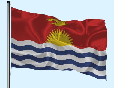 Kiribati Bayrak Rüzgarı Polonyalıyla Dalgalanıyor