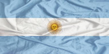 Arjantin Bayrağı Yakından Dalgalanıyor