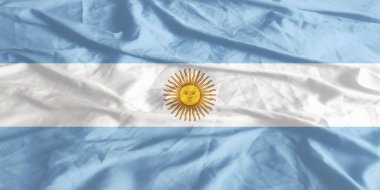 Arjantin Bayrağı Yakından Dalgalanıyor