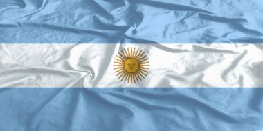 Arjantin Bayrağı Yakından Dalgalanıyor