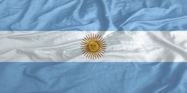 Arjantin Bayrağı Yakından Dalgalanıyor