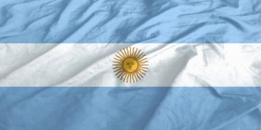 Arjantin Bayrağı Yakından Dalgalanıyor