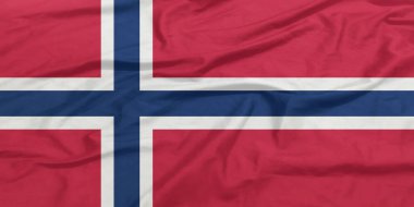 Norveç Bayrağı Yakından Dalgalanıyor