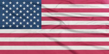 Amerika Birleşik Devletleri Bayrağı Yakından Dalgalanıyor