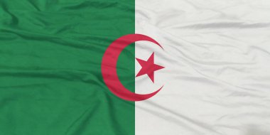 Cezayir Bayrağı Yakından Dalgalanıyor