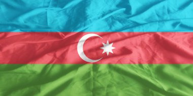 Azerbaycan Bayrağı Yakından Dalgalanıyor