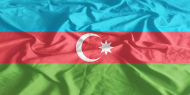 Azerbaycan Bayrağı Yakından Dalgalanıyor