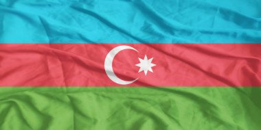 Azerbaycan Bayrağı Yakından Dalgalanıyor
