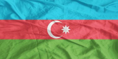 Azerbaycan Bayrağı Yakından Dalgalanıyor