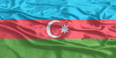 Azerbaycan Bayrağı Yakından Dalgalanıyor