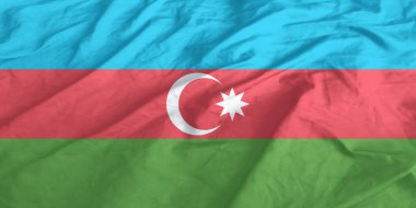 Azerbaycan Bayrağı Yakından Dalgalanıyor