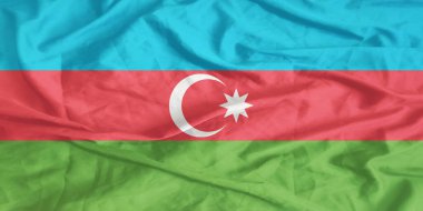 Azerbaycan Bayrağı Yakından Dalgalanıyor