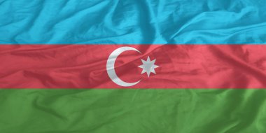 Azerbaycan Bayrağı Yakından Dalgalanıyor