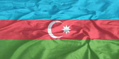 Azerbaycan Bayrağı Yakından Dalgalanıyor