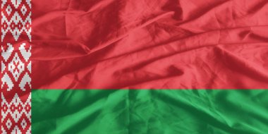 Beyaz Rusya Bayrağı Dalgalanıyor Yakından