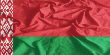 Beyaz Rusya Bayrağı Dalgalanıyor Yakından