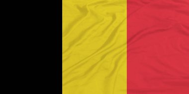 Belçika Bayrağı Yakından Dalgalanıyor