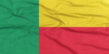 Benin Bayrağı Dalgalanıyor Yakından