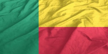 Benin Bayrağı Dalgalanıyor Yakından