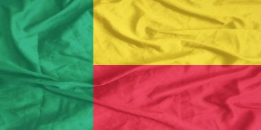 Benin Bayrağı Dalgalanıyor Yakından