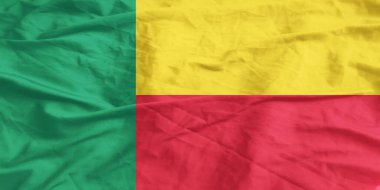 Benin Bayrağı Dalgalanıyor Yakından