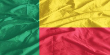 Benin Bayrağı Dalgalanıyor Yakından