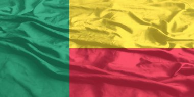 Benin Bayrağı Dalgalanıyor Yakından